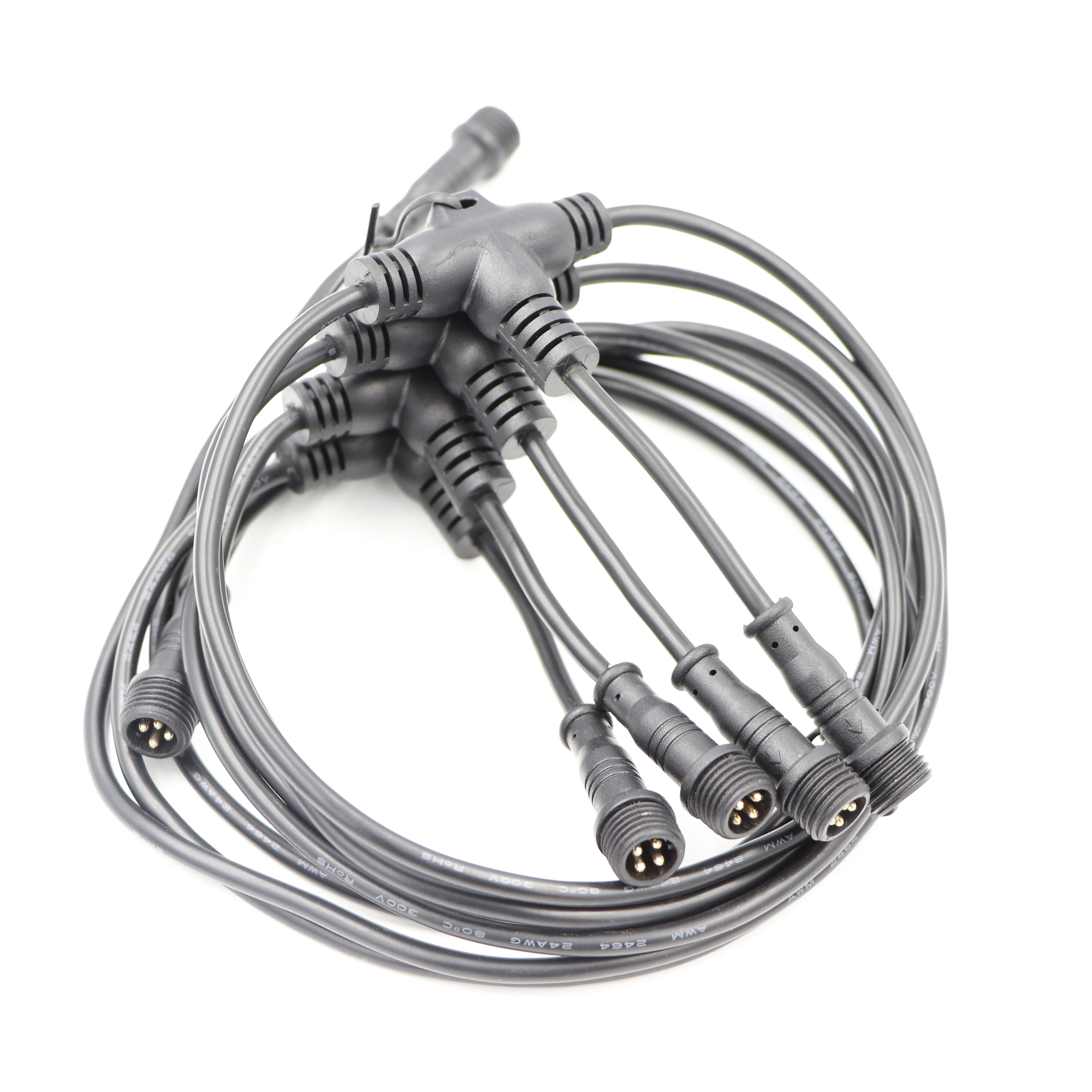 Waterproof Cable Connectors IP68 FS001 4Pin T Type