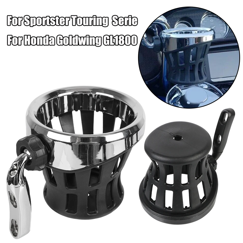 

For Sportster XL XL883 XL1200 Touring Honda GL1800 Goldwing 1800 2018-2020 Motorcycle Holder Drinking Bottle Cup Storage Case