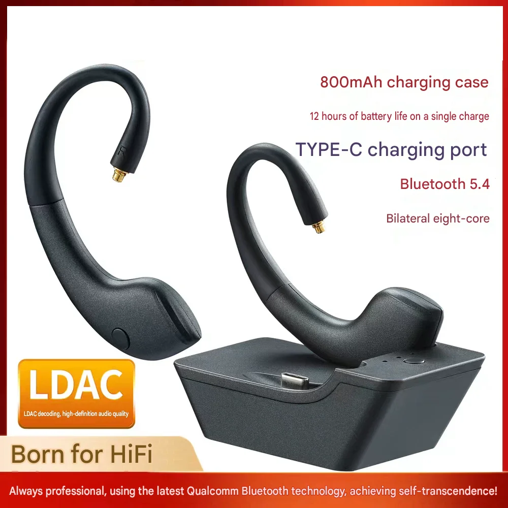 LDAC Lossless QCC3091 True Wireless HiFi Gaming Headset Bluetooth Receiver, LE Audio Compatible