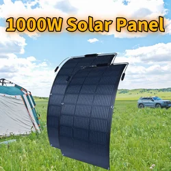 1000W Solar Panel KitsSolar Portable Power Bank 1000W  High Efficiency  Flexible Charging Outdoor Solar Cells For Home/Camping