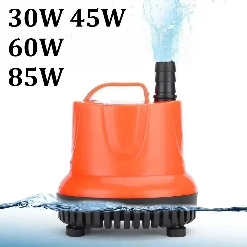 

Водяной насос 30/45/60/85 Вт Погружной насос с нижним всасыванием аквариума, тихий гидропонный/фонтан, многофункциональный маленький