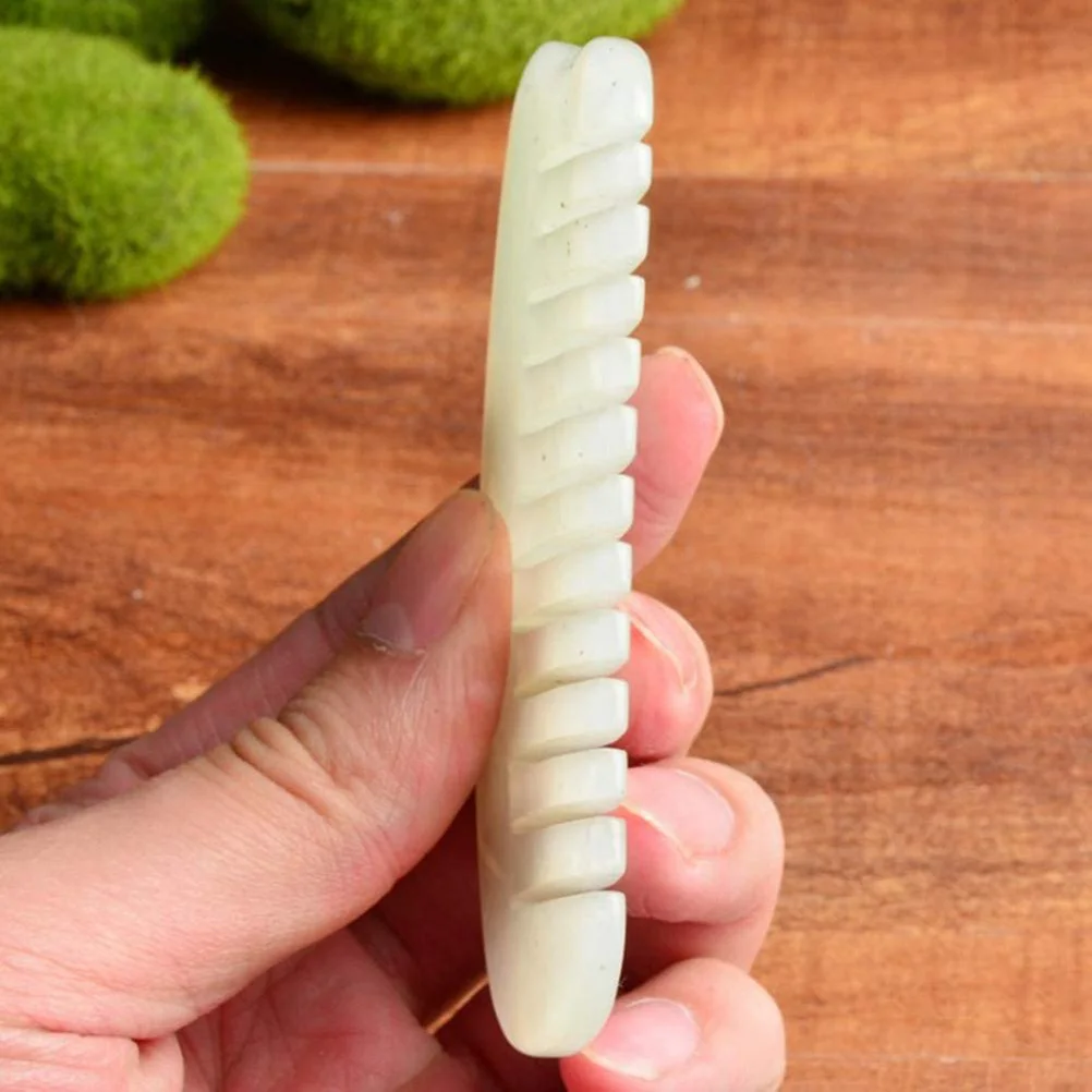

1Pcs Jade Comb Natural Massage Hair Comb for Women Men Kids Smooth Edge Detangling Scalp Care Tool Great Gift for Family Friends