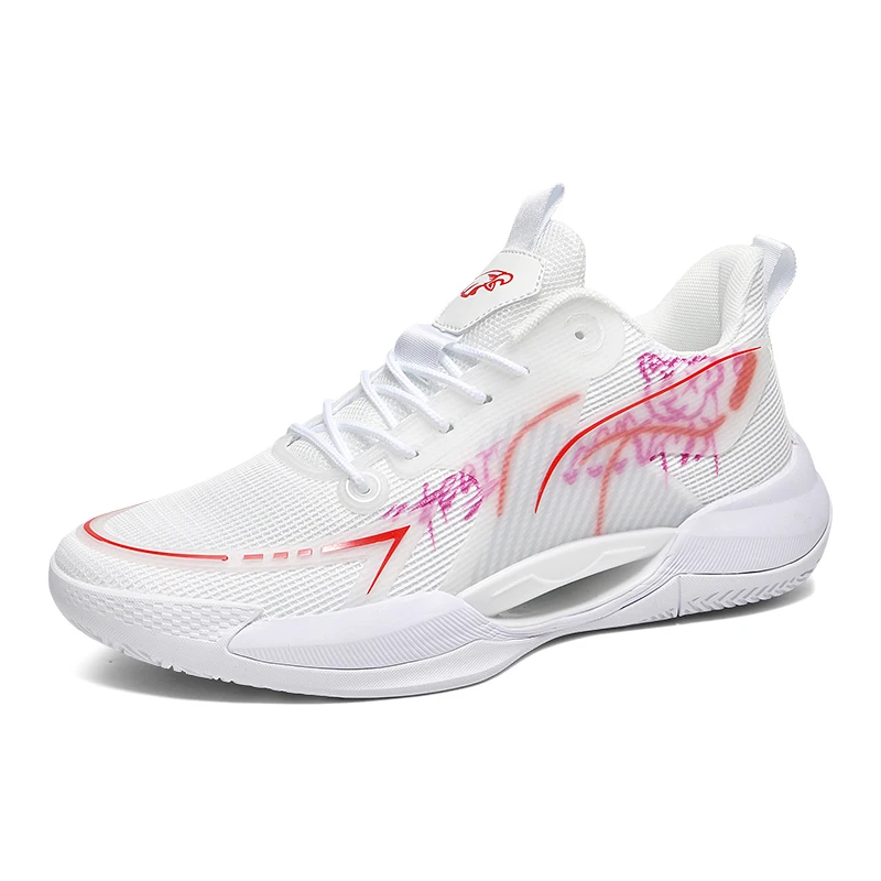 Professional Men's Basketball Shoes Comfortable and Versatile Unisex Outdoor Basketball Shoes Walking and Casual Footwear