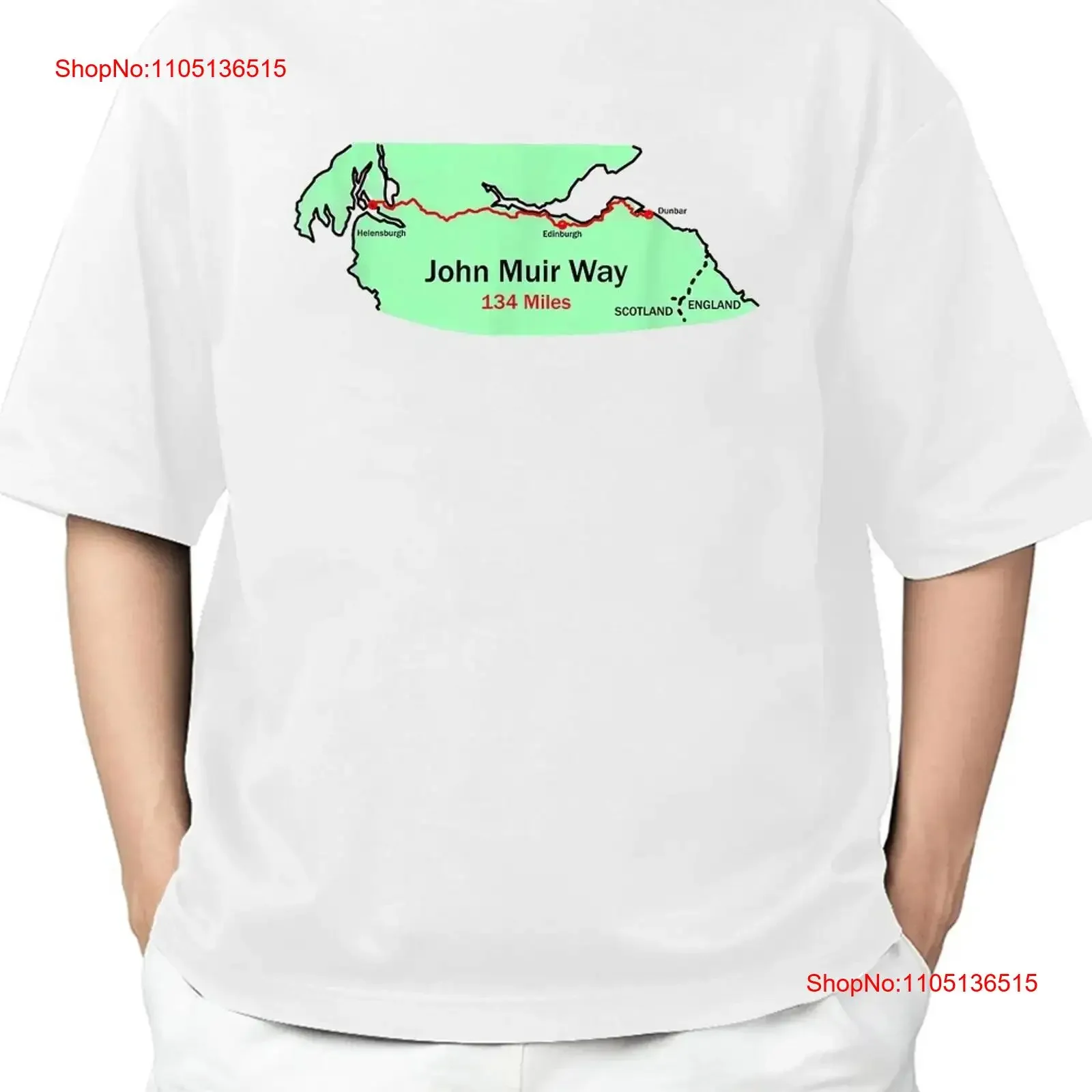 John Muir Way Trail in Scotland T Shirt Chill Everyday Style S 4XL vintage Washed homme graphic streetwear Stretched