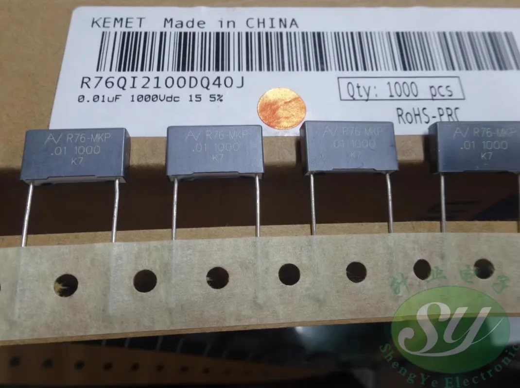 10PCS AV R76QI2100DQ40J 0.01uf/1000V 10nf 103 ใหม่ตัวเก็บประจุฟิล์ม 15 มม.