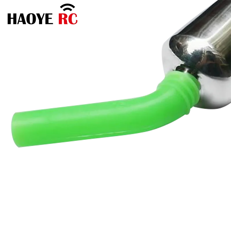 Выхлопная труба двигателя Haoye, силиконовый концевой дефлектор, удлинитель выхлопных газов для модели Nitro RC автомобиля HSP Himoto HPI Traxxas