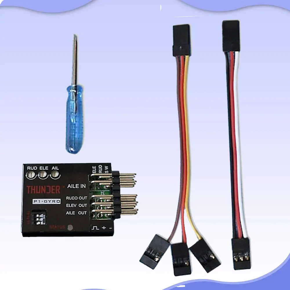 Novo controlador de vôo de 3 eixos P1-GYRO, sistema estabilizador P1 giroscópio para avião de asa de vôo fixo SU27