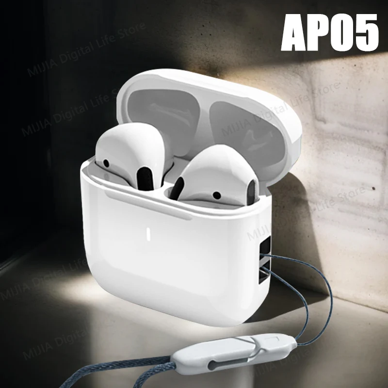 TWS AP05-Bluetooth 5.3ワイヤレスヘッドセット,タッチコントロール付きhifiステレオヘッドセット,マイク付きスポーツゲーミングヘッドセット,Xiaomi, iPhone