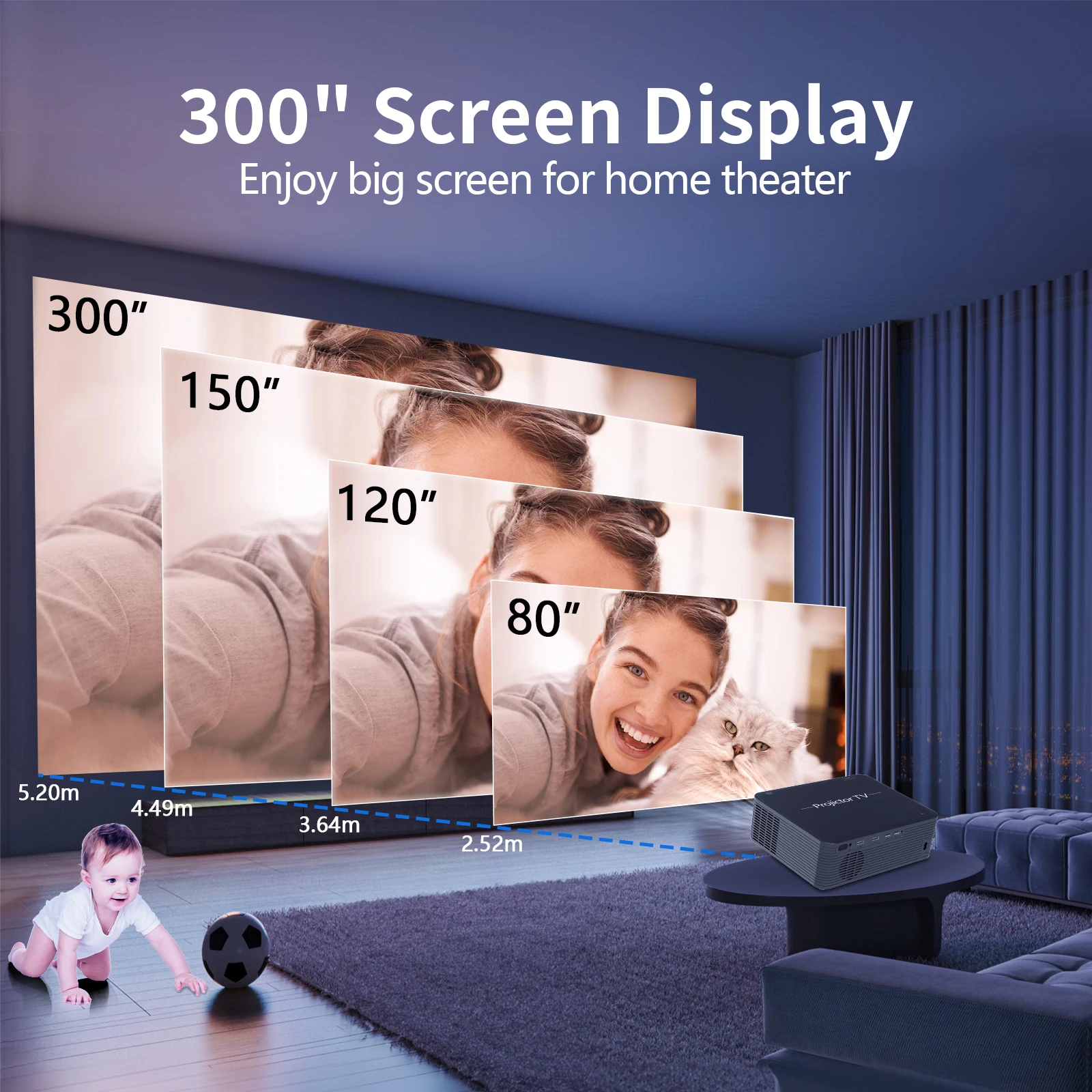 A30 Professional 1080p Native Uhd Android 9.0 Wifi Smart Multimedia Beamer 4k Home Theater Projector For Movie Cinema