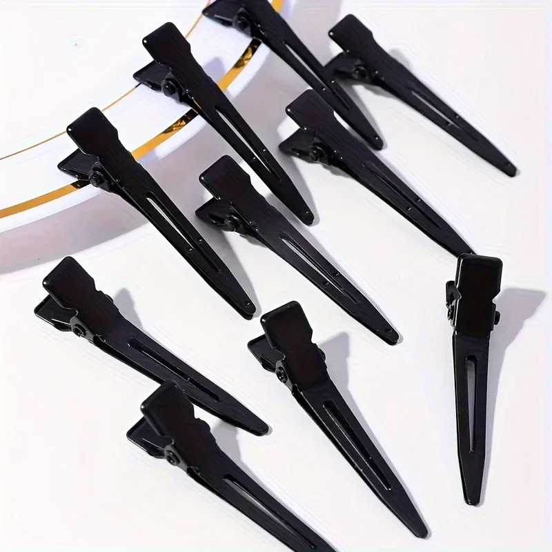 10/20pcs of Black Duckbill Clips for Hair Salons, Styling, And Dyeing Additions - Detail 1