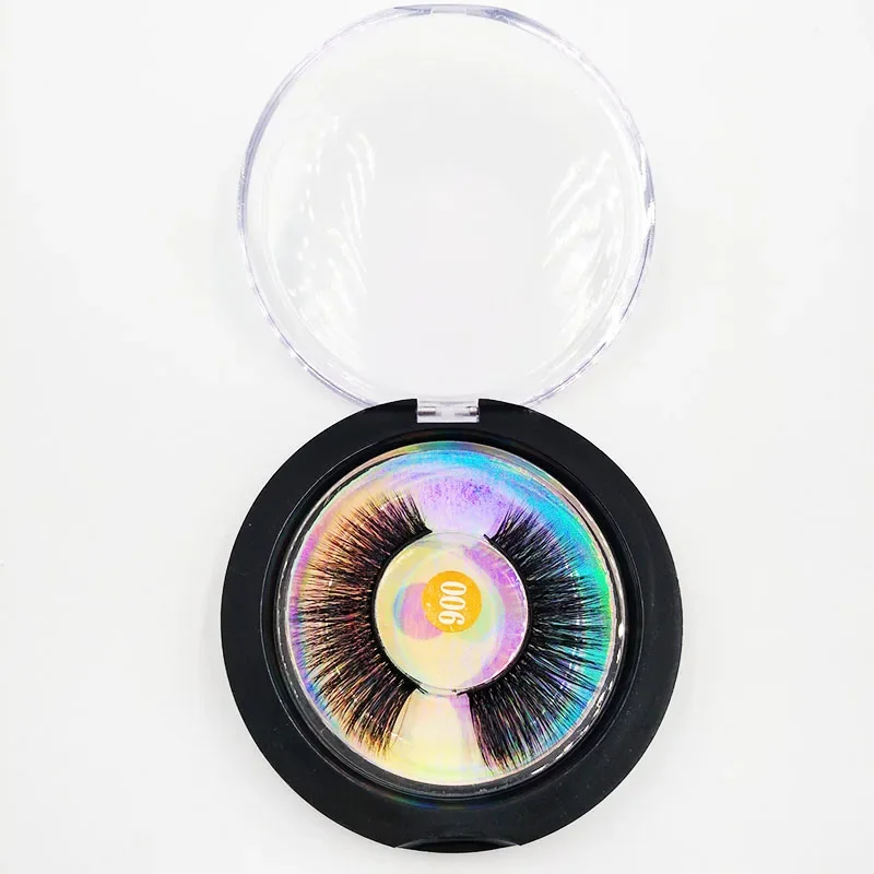 Ciglia sintetiche ultra leggere riutilizzabili Ciglia finte effetto naturale 3D per strumenti per il trucco degli occhi per l'estensione delle ciglia