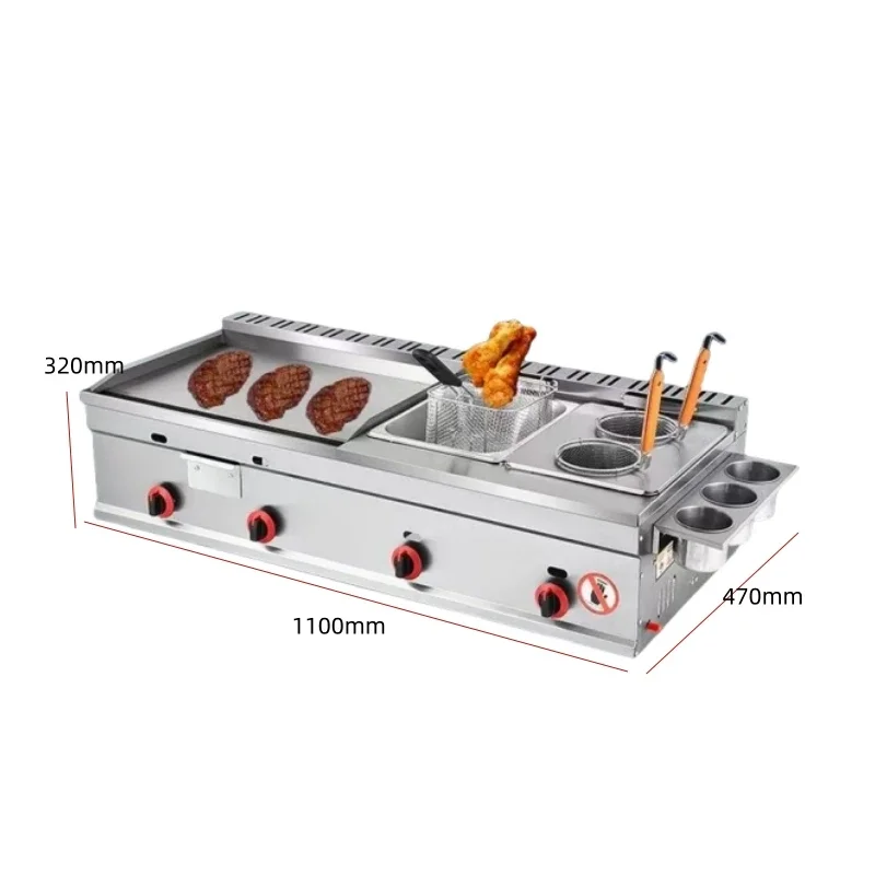 Electric Fried Chicken Slices Fast Food Machines Barbecue Grills for Restaurants Service Equipment