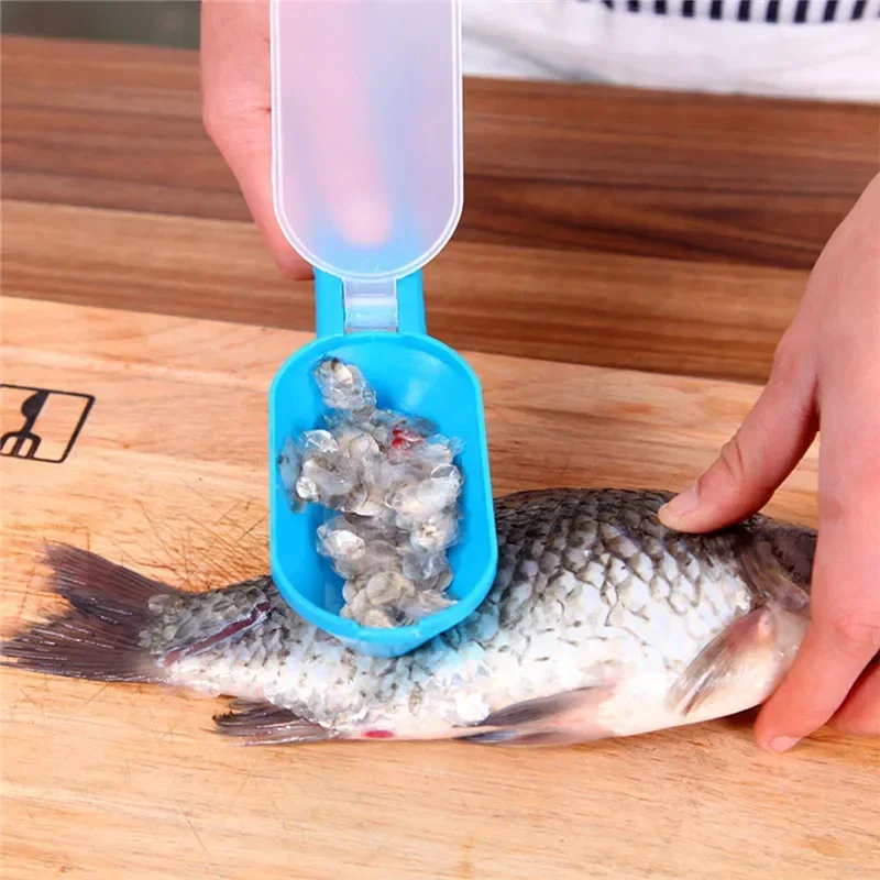 Fish Scale Scraper Fishing Scale Brush Graters Fast Remove Fish Peeler Scalers Cleaning Brush Seafood Tool Kitchen Accessories