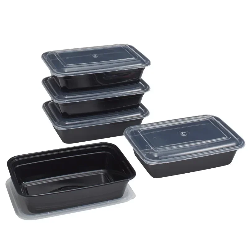 Mainfishing-Black Meal Prep Food Storage Containers, 10 pcs