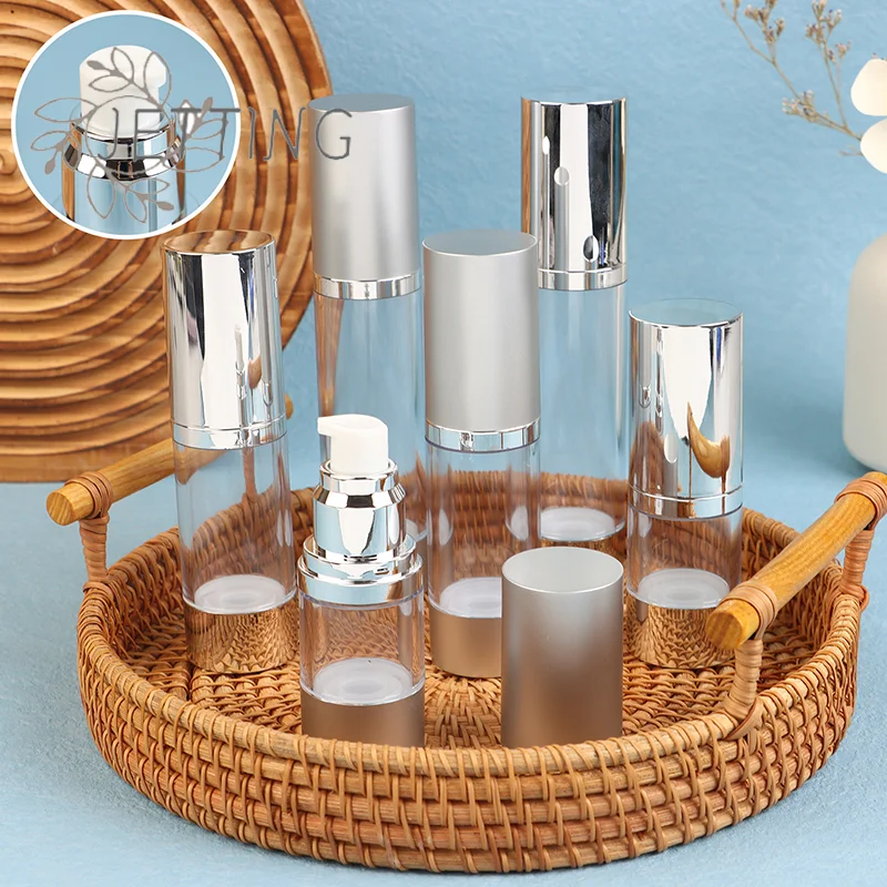 حار 15/30/50 مللي الأشعة فوق البنفسجية زجاجة محلول الفضة فارغة زجاجات مضخة تفريغ المحمولة كريم وجه الأساس الرش زجاجة مستحضرات التجميل رذاذ