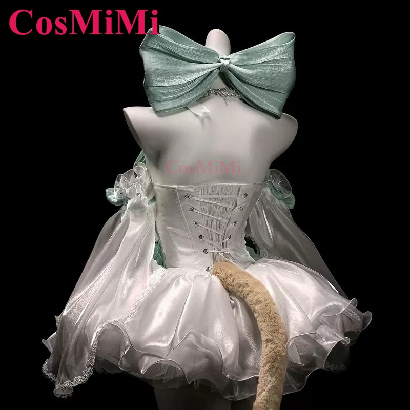 CosMiMi Lynette Cosplay Game Genshin Impact Costume Angel Courtyard Elegant Gorgeous Dress Carnival Party Role Play Clothing New