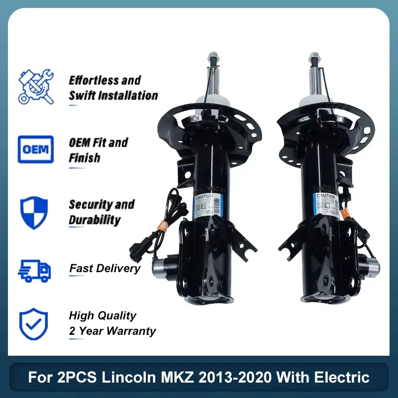 

2X For Lincoln MKZ Ford Fusion 2013-2020 Right And Left Front Shock Absorber AST84771 AST18187 AST24732 AST84770 AST18186