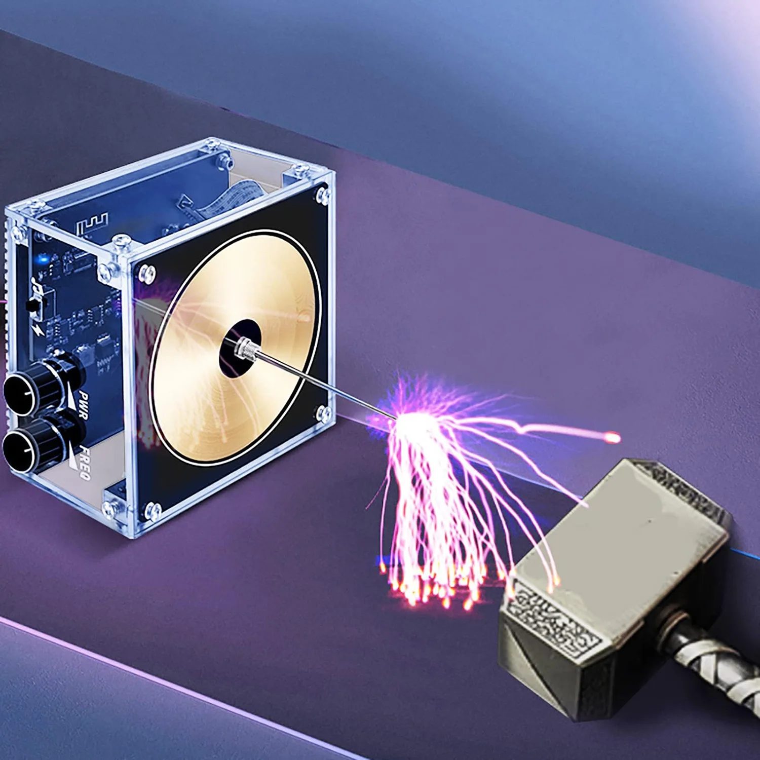 Music Tesla Coil/Palm Lightning That Can Be Touched By Hand/Mobile Phone Bluetooth Connection/Science Experiment