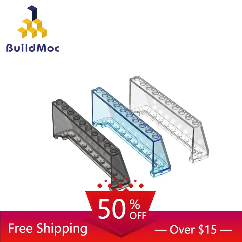 1PCS MOC 24607 2x10x3 Windshield For Building Blocks Parts DIY Replaceable Brand Children Gift Toys