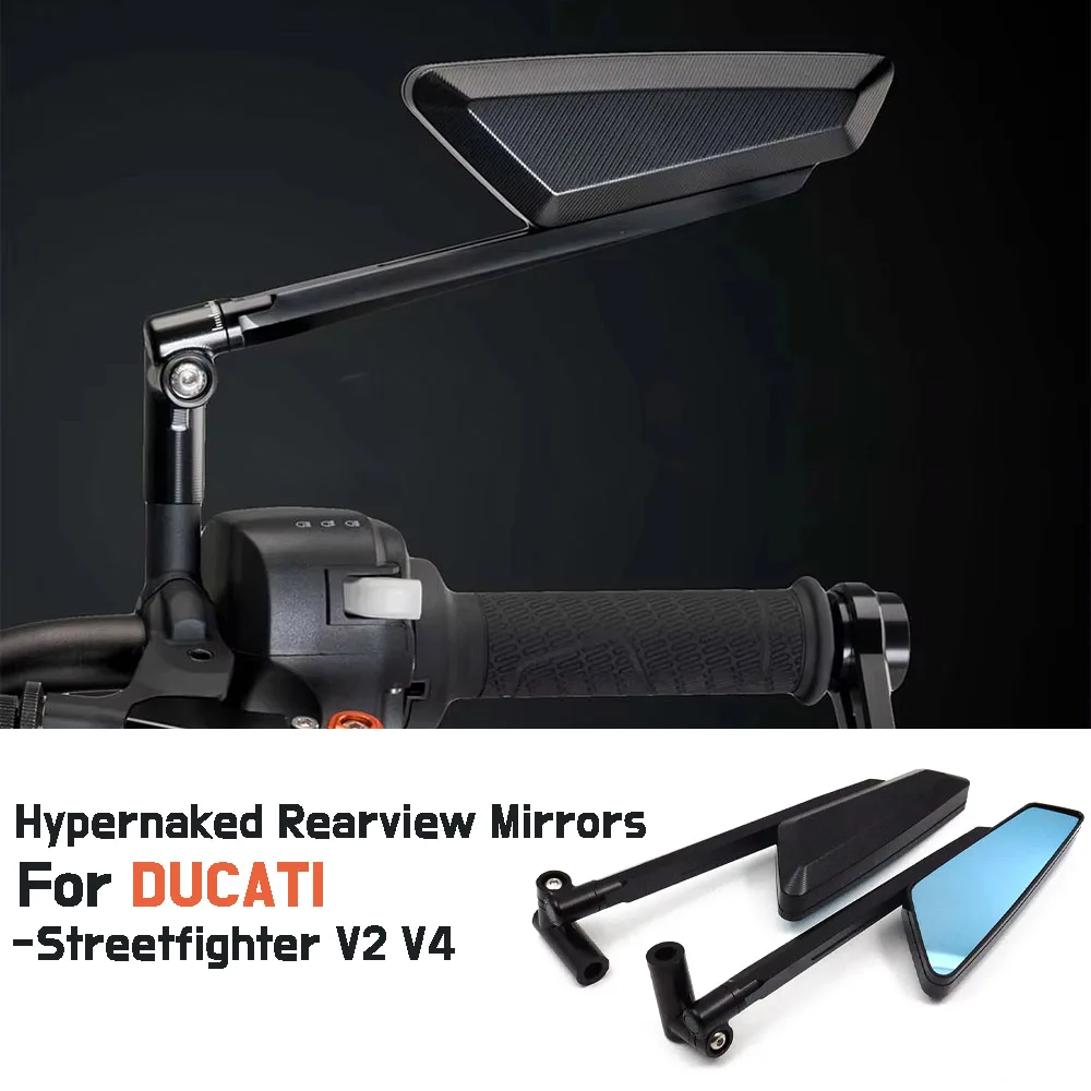 New Streetfighter V4 Motorcycle Hypernaked Rearview  For Ducati Streetfighter V2 Adjustable Side Mirrors Streetfighter V4S