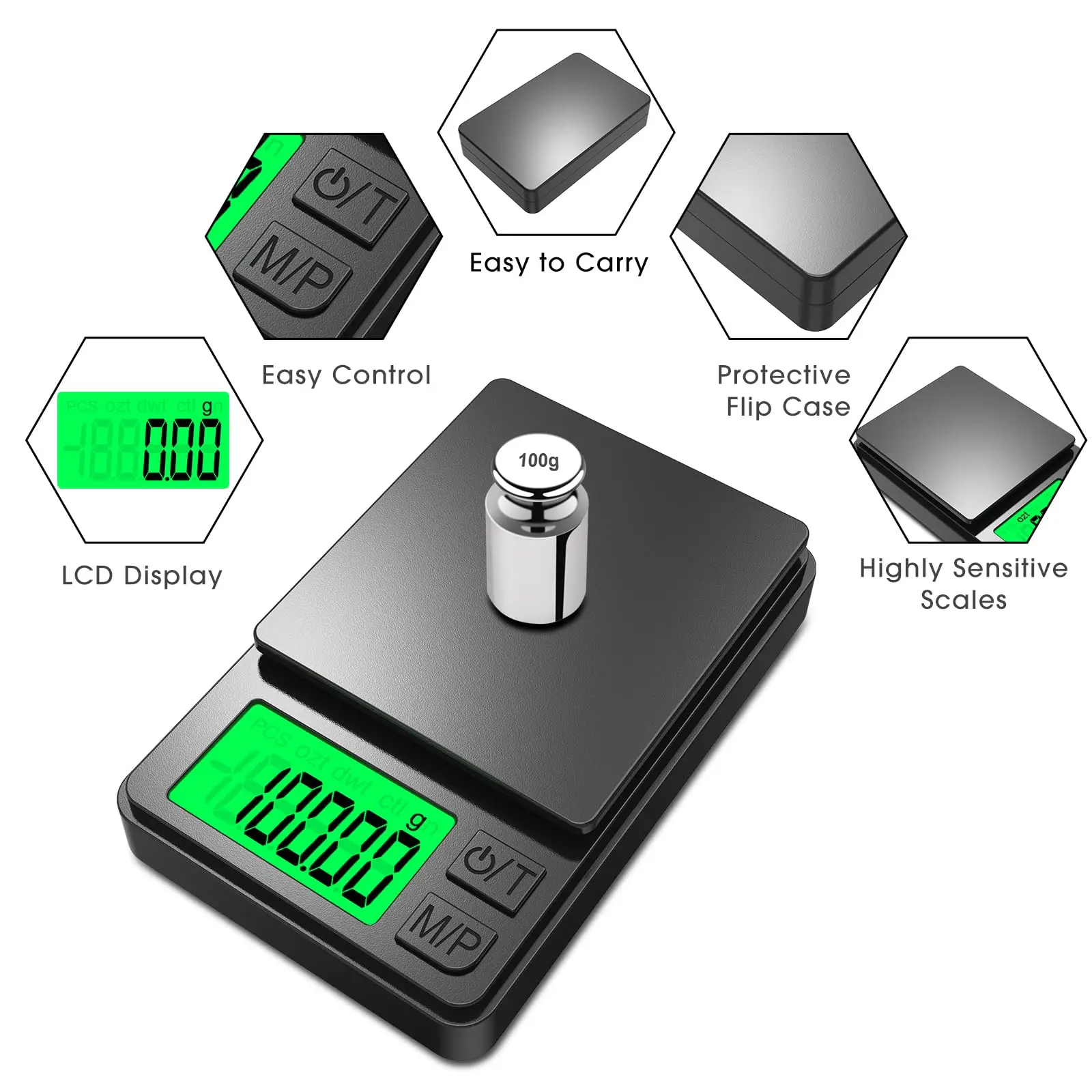 Newest Design Electronics Digital Jewelry Scale 500g/0.01g Accuracy High Quality DigitalPocket Scale Mini Scale Tiny Scale