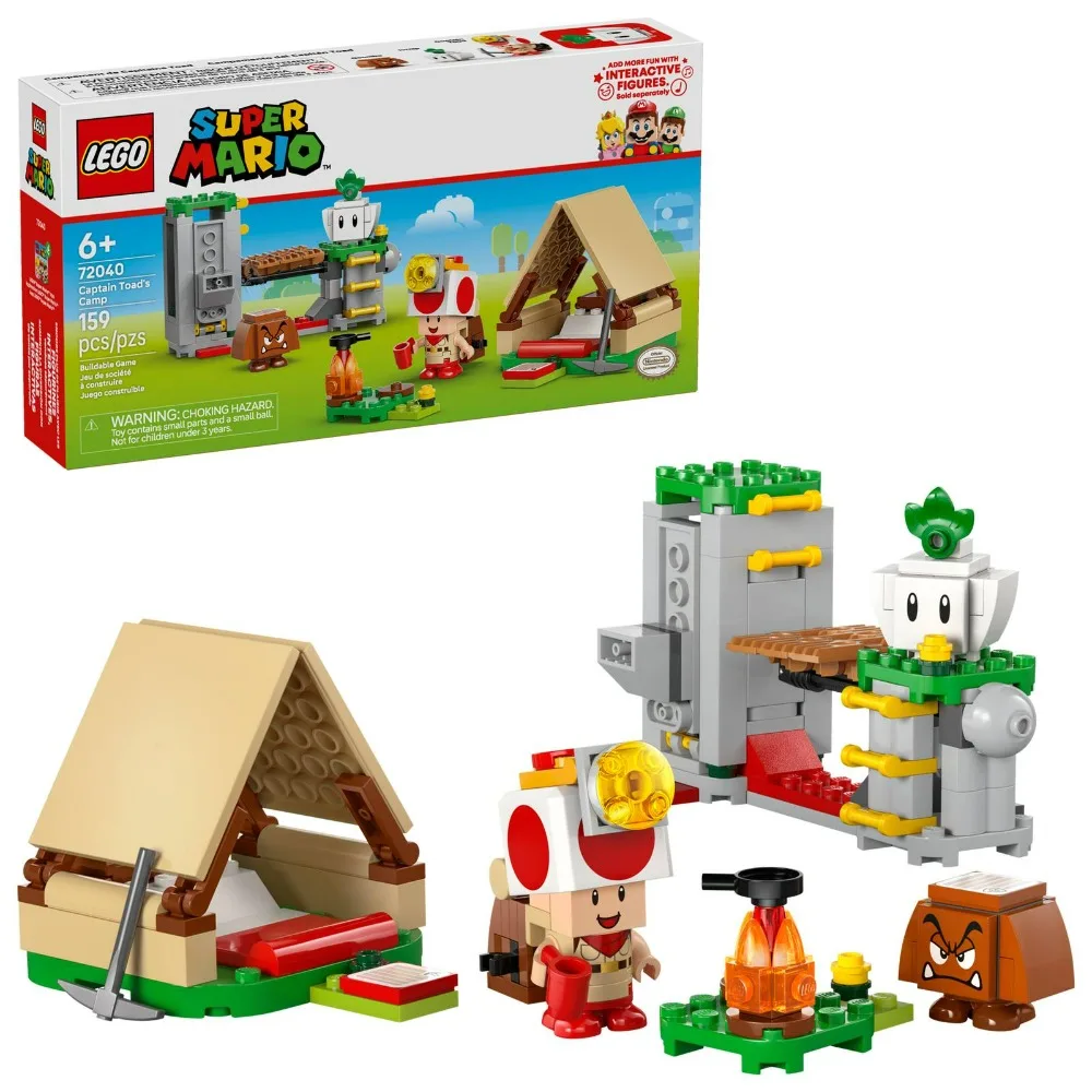 LEGO ®   Super Mario ™   Juego de juguetes Captain Toad's Camp para niños 72040 para niños, niñas y cualquier fan de 6 años en adelante