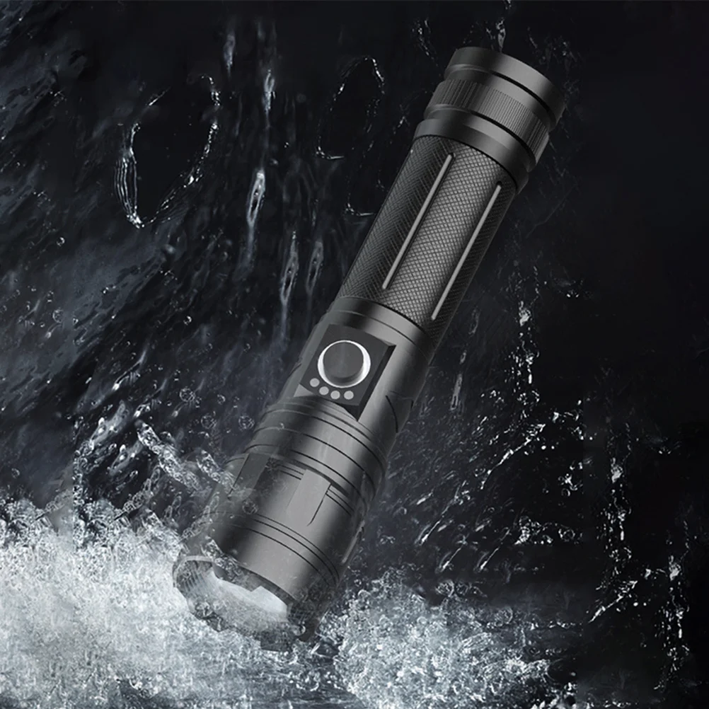 

Outdoor Flashlight Rechargeable Telescopic Zoom Flood Beam Adjustable Focus Torch for Emergency Household Lighting Solution
