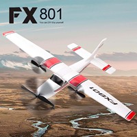 FX801 Airplane Cessna 182 DIY RC Plane 2.4GHz 2CH RC Airplane 20 Minutes Flying Time Outdoor RC Aircraft Toys for Kids Beginner