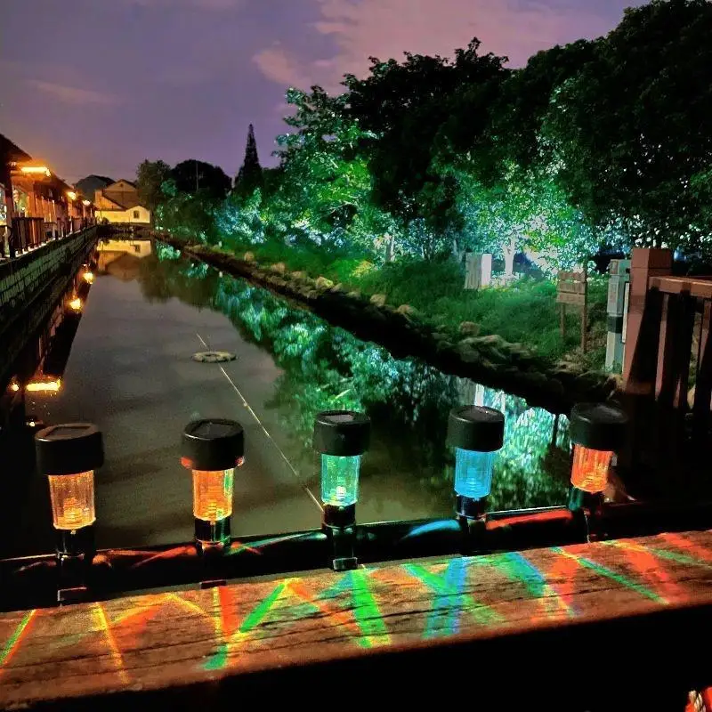 5 STKS Solar Zwembad Licht Frame Op De Grond Voor Zwembad Buitenzwembad Hek Decoratieve Accessoires Waterdichte LED