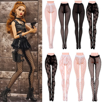 20Styles 1/6 Doll Mini Fishnet Tights Doll Silk Stockings 30cm Doll Accessory Elastic Leggings Toys Panty Hose Bottoms Socks