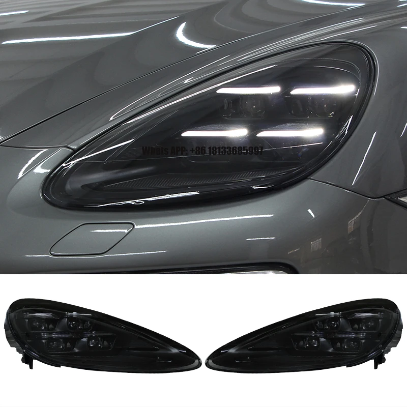 

for Porsche Cayenne 2011 2012 2013 2014 958.1 958 Head Lights Lamps Lens Upgrade 2024 Matrix LED Headlight