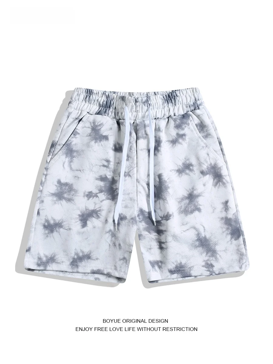 

Boyue American Dyed orts Ice Silk Qui Dry Cool Feeling Sports Beach Five-Quarter Length Thin Model for Men And Women