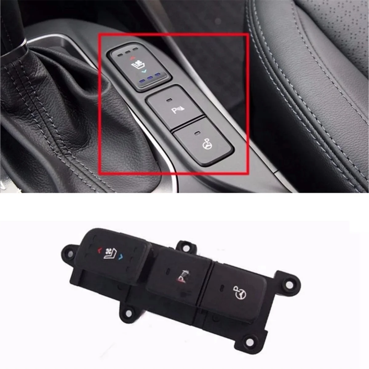 93315-2W325 93310-2W315 Electronic Handbrake Switch Seat Ventilation Heating Button Switch Assembly Car for Santa Fe