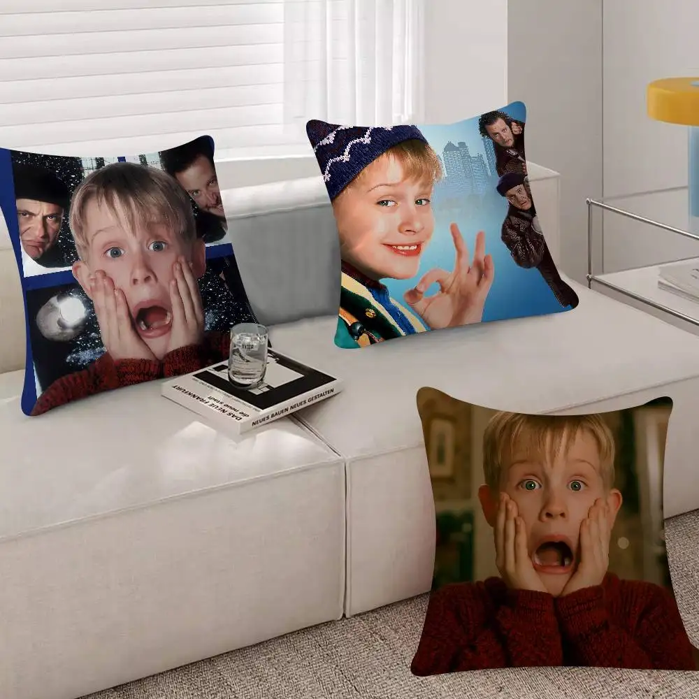 Cute Movie H-Home Alone Pillow Case For 45x45cm 40x40cm 30x30cm 50x50cm 55x55cm Square Home Pillowcase Case