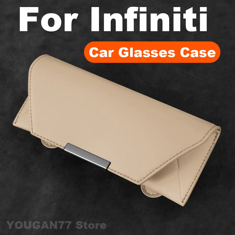

Car Glasses Case For Infiniti Q50 Q60S Q70 FX35 FX45 QX55 QX60 QX70 QX80 2025 Universal Car Glasses Frame Infiniti Accessories