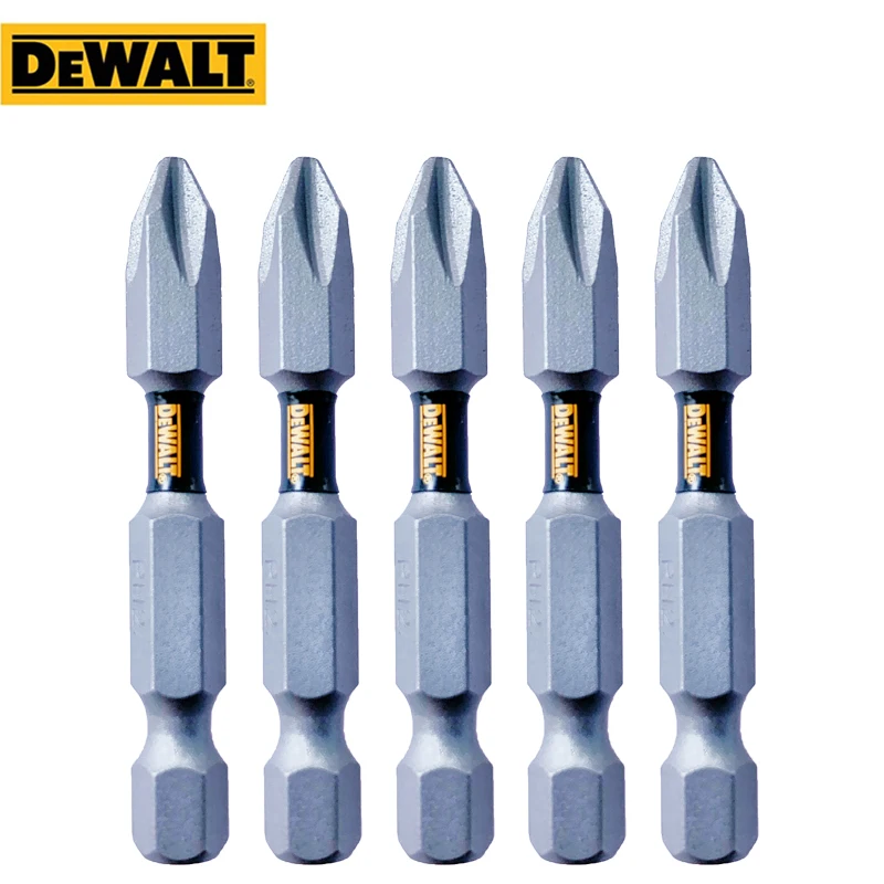 DEWALT #2 PH 50mm Anti-Slip Drill Bit  Hex Shank Magnetic High Hardness Electric Screwdriver Head Set Original Power Bits Tools