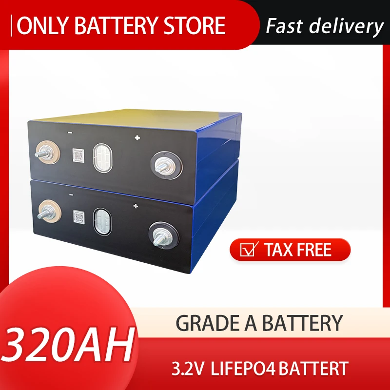 الصف أ 320Ah Lifepo4 بطارية 8000Cycle 3.2 فولت ليثيوم فوسفات الحديد خلية قابلة للشحن لتقوم بها بنفسك 12 فولت 24 فولت الشمسية Comping
