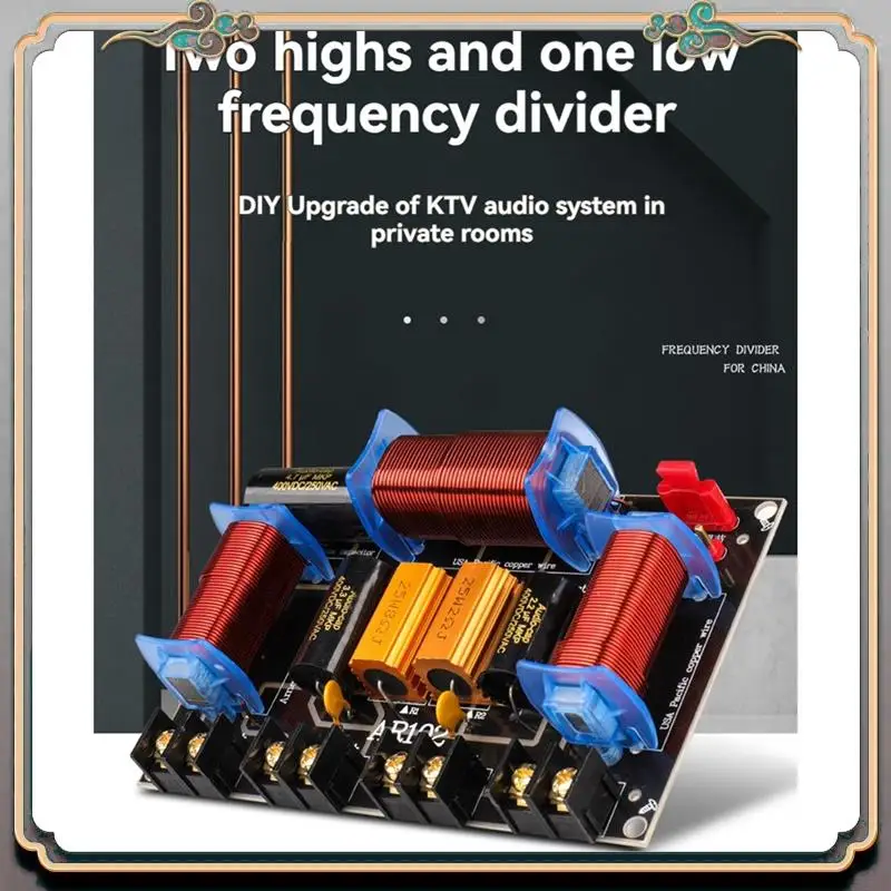【2025 حديثًا】مقسم مكبر صوت احترافي ثلاثي الاتجاهات 200-500 وات 45 هرتز - 23 كيلو هرتز مرحلة المسرح المنزلي 3 وحدات كروس صوت