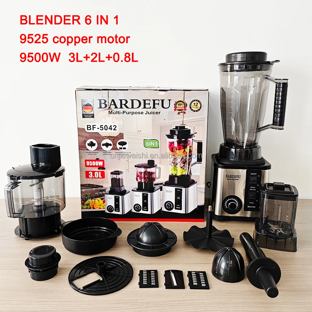 

Heavy Duty Commercial Blender with 6-in-1 Versatility and Can Be Used to Make Smoothies Juices