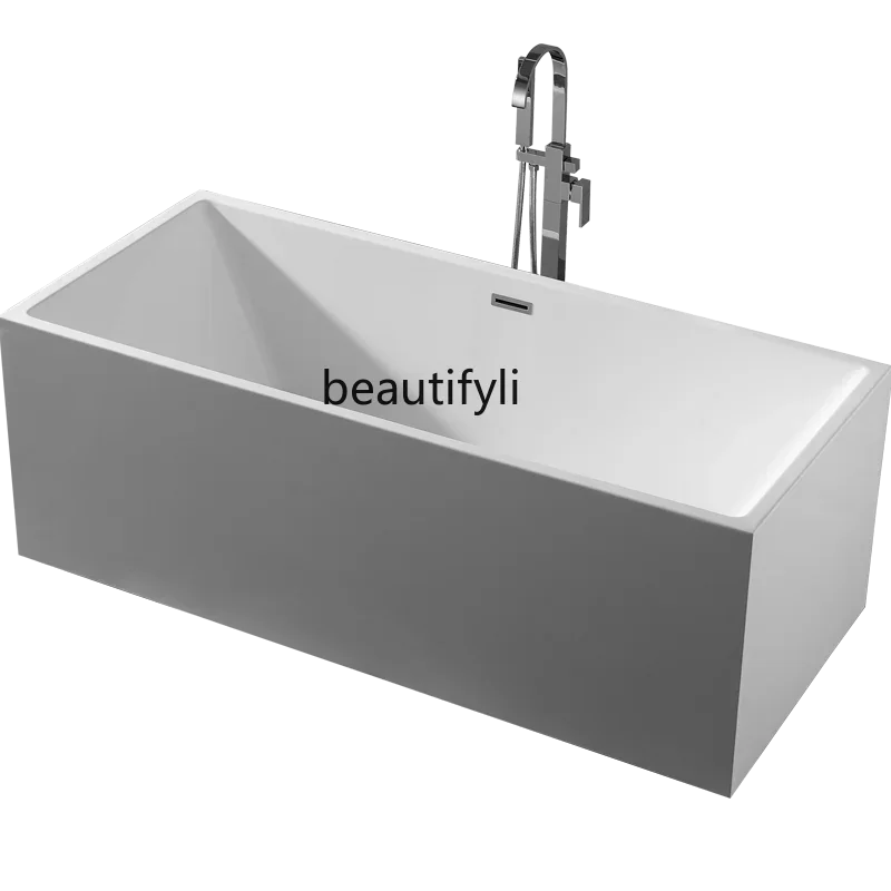 

A Adult rectangular bath tub 1.7 meters white household acrylic bath