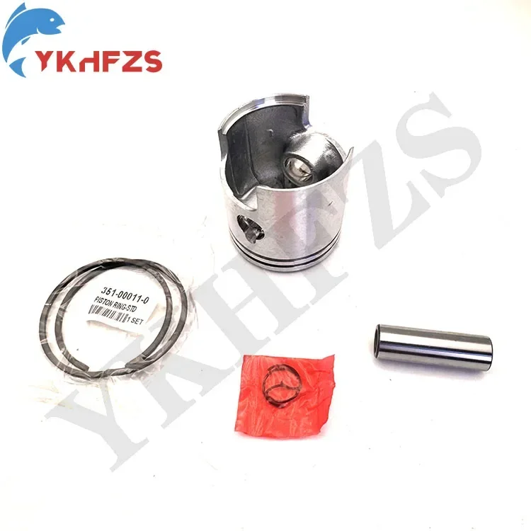 ل Tohatsu محرك خارجي 9.9HP 15HP اكسسوارات للقوارب 351-00004-1 المكبس (0.5 مللي متر O/S) مجموعة 050 مع حلقة المكبس 351-00014-1