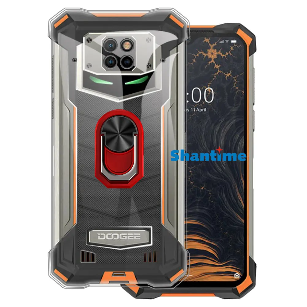 الفاخرة للصدمات حلقة حامل ل Doogee S88 برو حافظة لينة سيليكون بولي TPU واقية حامل غطاء ل Doogee S88 Doogee S88 زائد