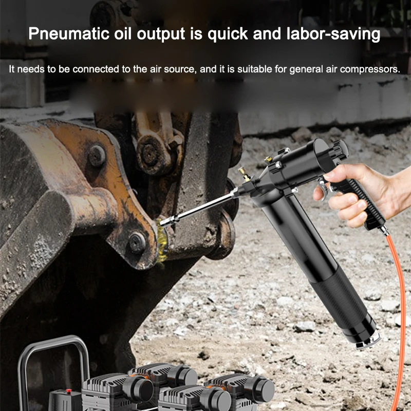 Pneumatic butter gun excavator special lubricating oil filler manual high pressure automatic butter artifact tool