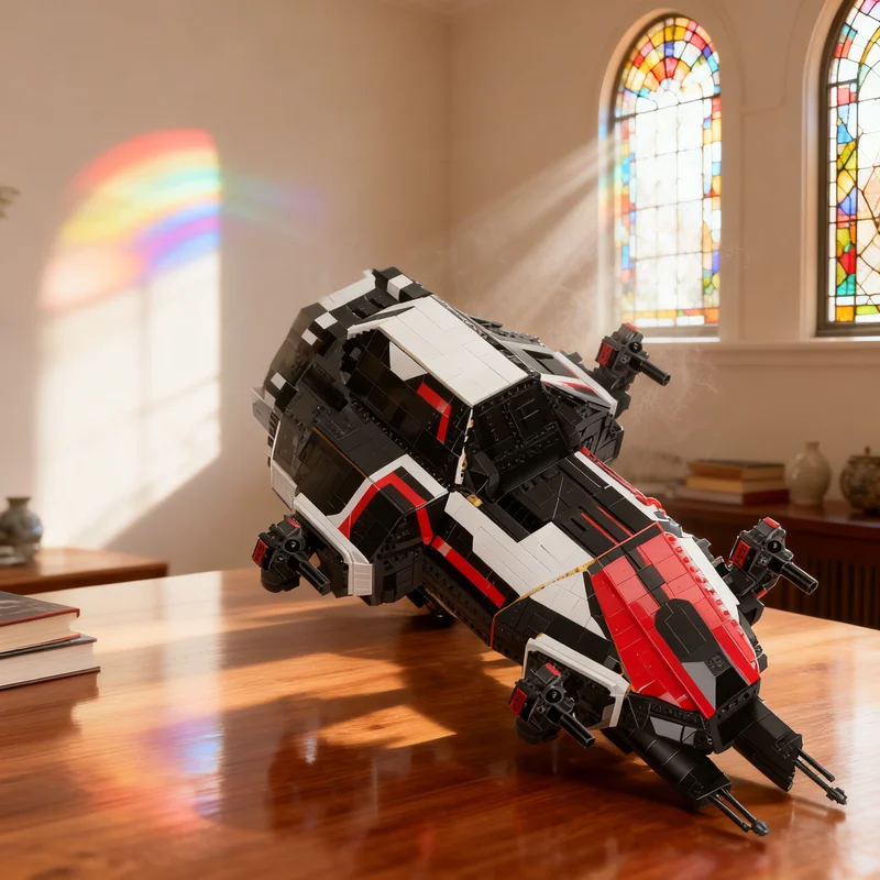 

9291 деталь MOC Rocinante The Expanse S4 6: Конструктор-модель космического корабля. Креативный подарок для самостоятельной сборки, декор для демонстрации. Премиум-класс для взрослых и детей.