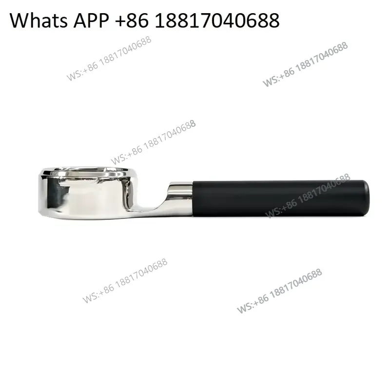 1PC for MisChief New Black Flat Bottomless Coffee Machine Handle Fits E61 Matte Black POM