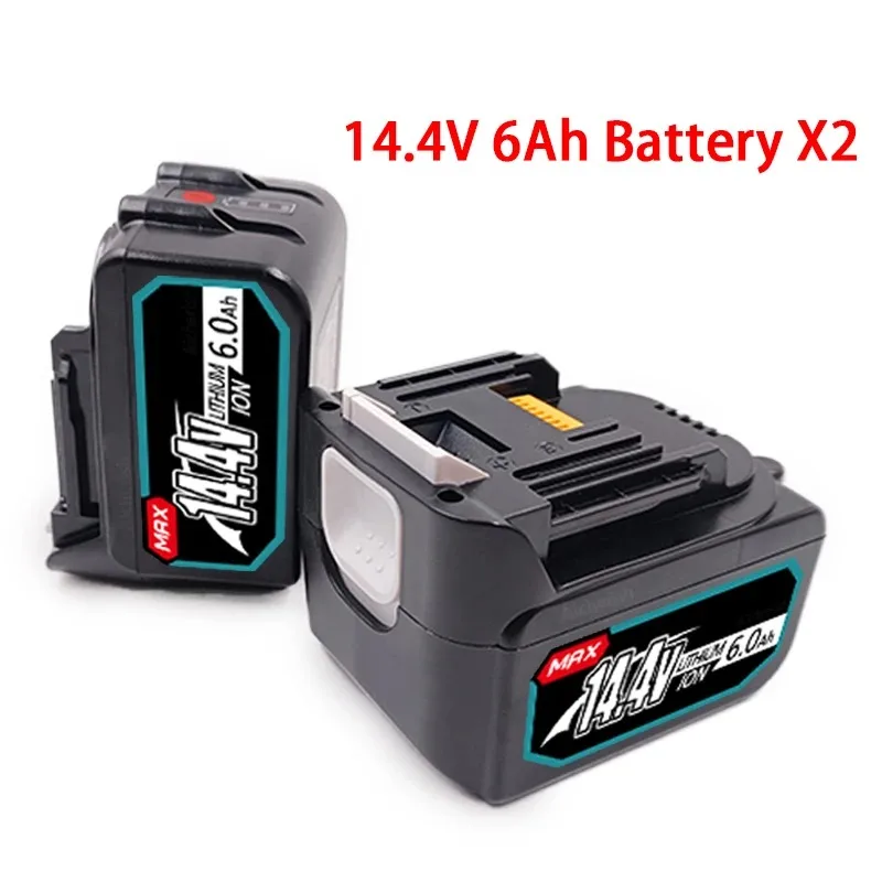 100% Genuine/Original Makita 14.4V 12.0/8.0/6.0Ah Rechargeable Li-ionBattery For Drill For LXT200 BL1415 BL1460 194559-8  BL1430