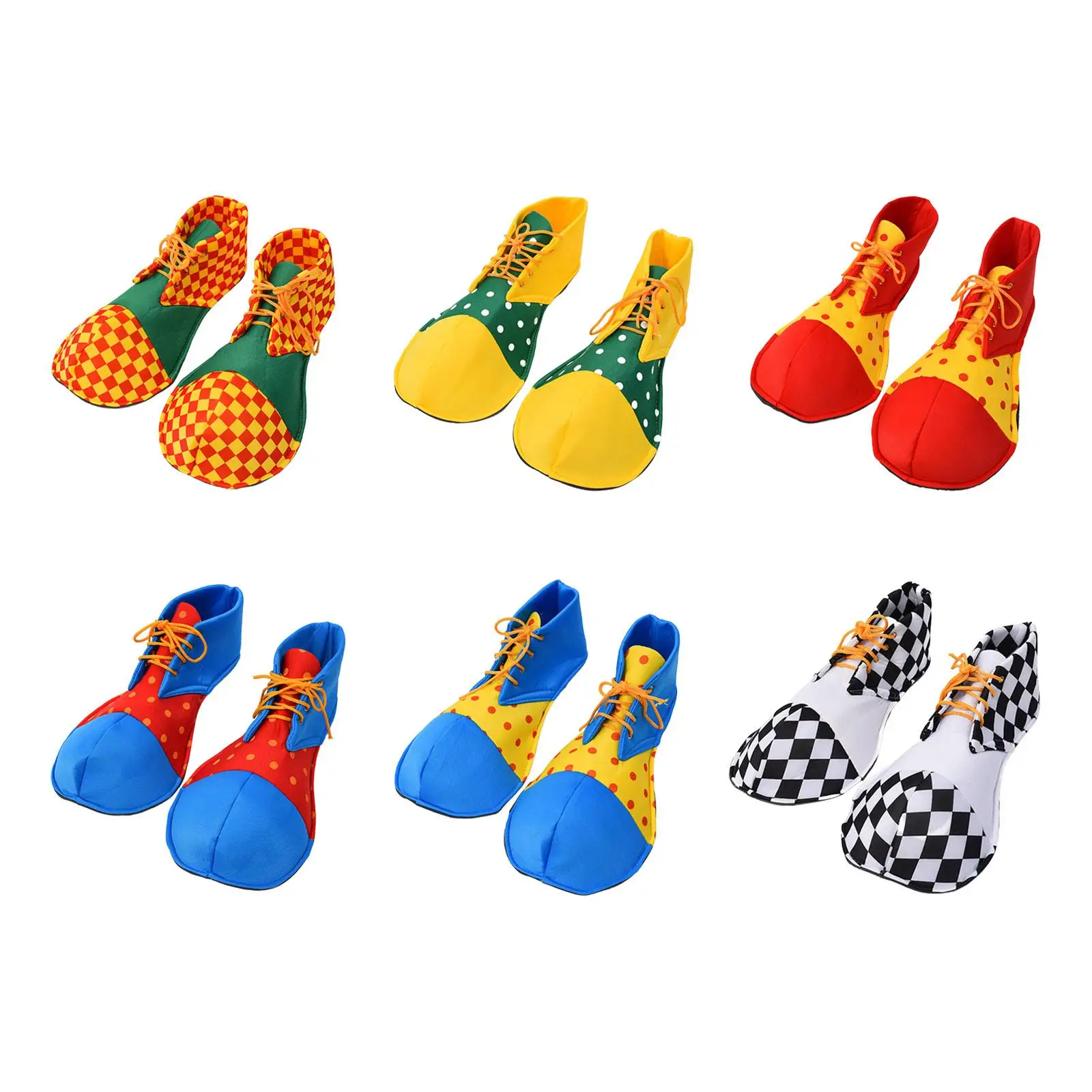 Clown Schuhe Party Kostüm Karneval Rollenspiel Karneval Cosplay liefert Karneval Set Neuheit Geschenk Kostüm Regenbogen Schuhe