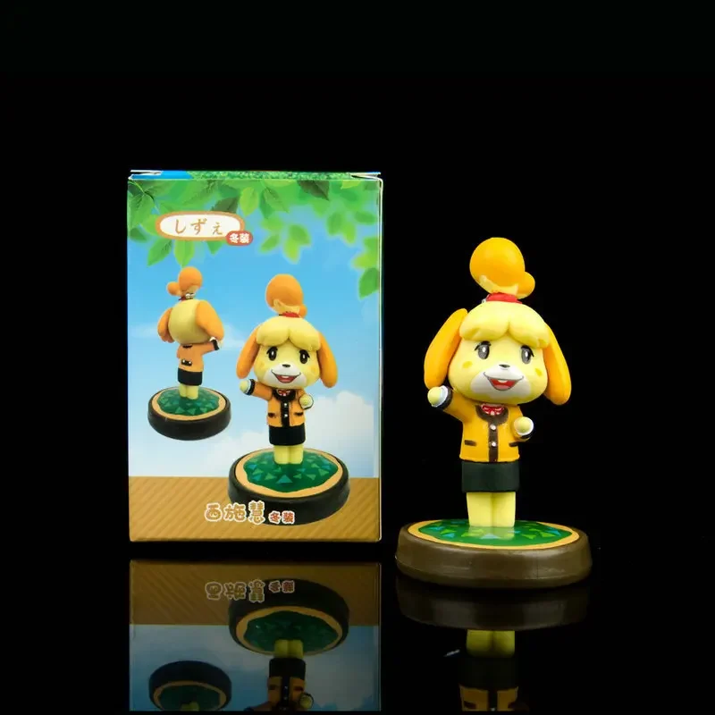 Animal Crossing Anime Figure Tom Nook Isabelle KK Timmy Tommy Action Figure Model Dolls Car Ornament Kids Toys Cake Decoration