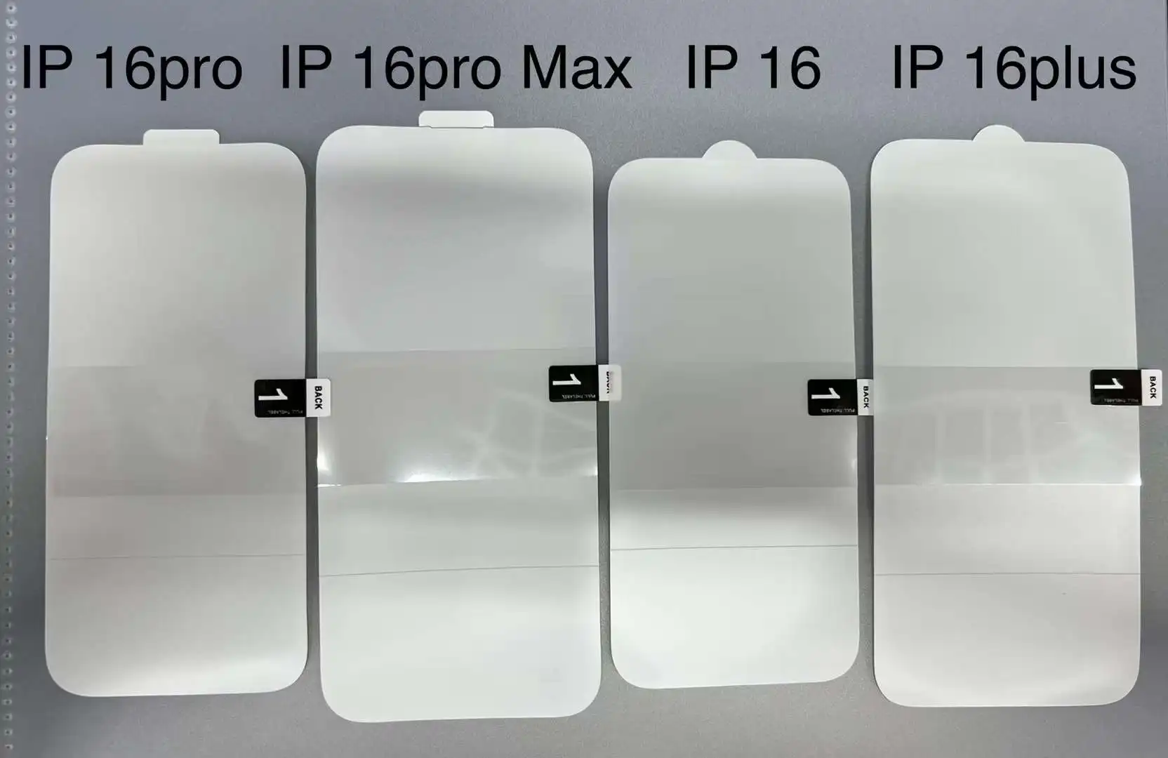 50set HD Hydrogel Films For New Phone Front Glass Factory Protectors For Appel 16 Plus 16Pro 16Promax LCD Outer Screen Protector