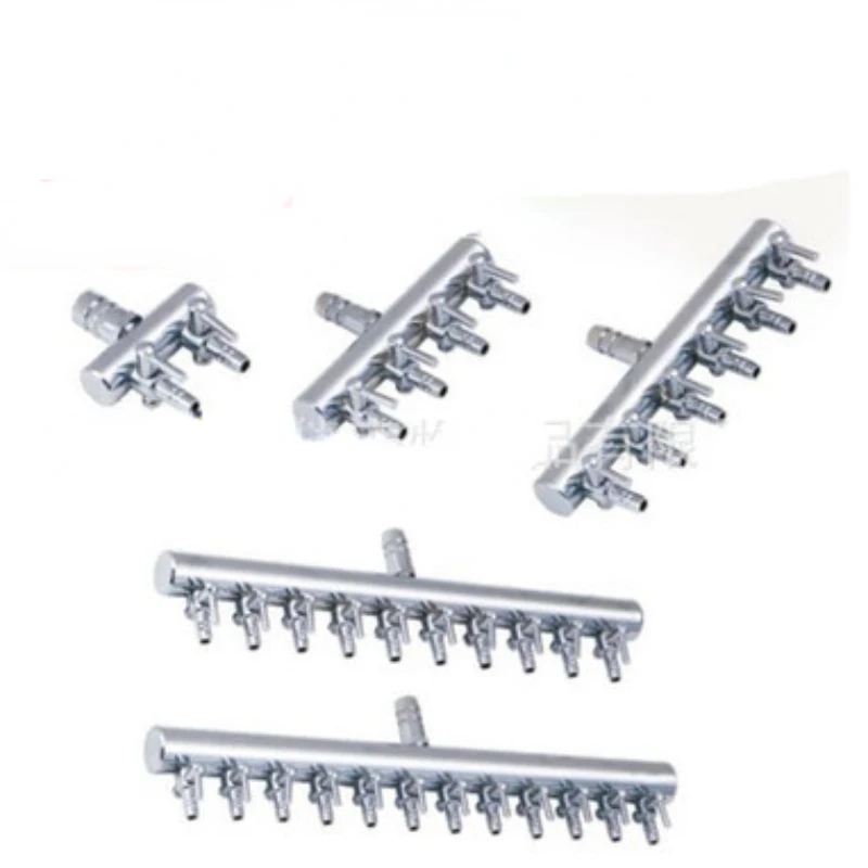 

Fish Tank Oxygen Tube Stainless Steel Distributor Oxygen Volume Control Valve Aquarium Oxygen Pump Copper Nickel Plated Diverter